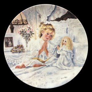 Vtg 'Now I Lay Me Down to Sleep' Collector Plate